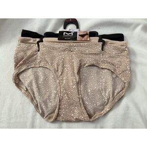 NEW Maidenform Bikini Basically Sexy 3 Pair Women's Bikini Tan Size Small MUW303